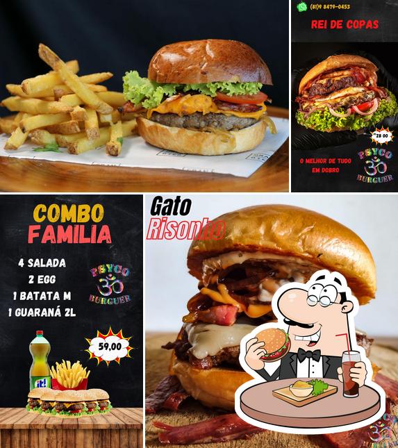 Peça um hambúrguer no Psycoburguer