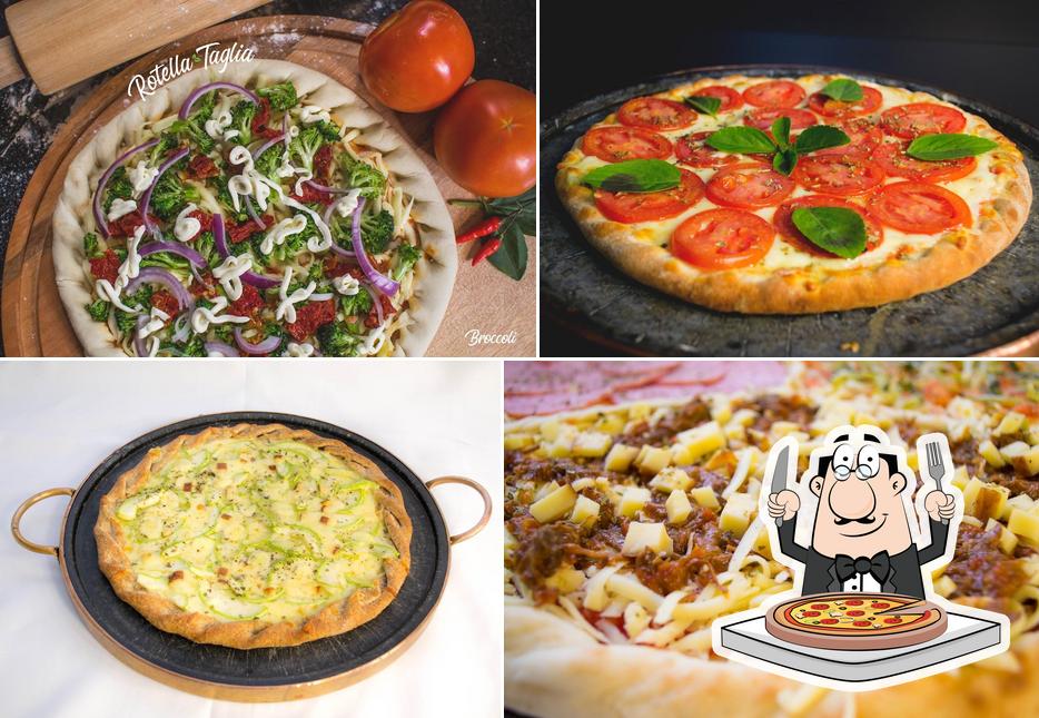 Escolha diferentes estilos de pizza