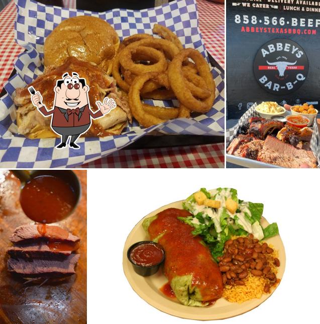 Abbey's Real Texas BBQ in San Diego Restaurant menu and reviews