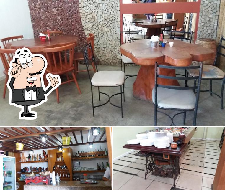 O interior do Caminho da Roça Restaurante