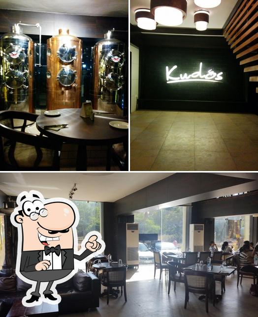 The interior of Kudos Restaurant