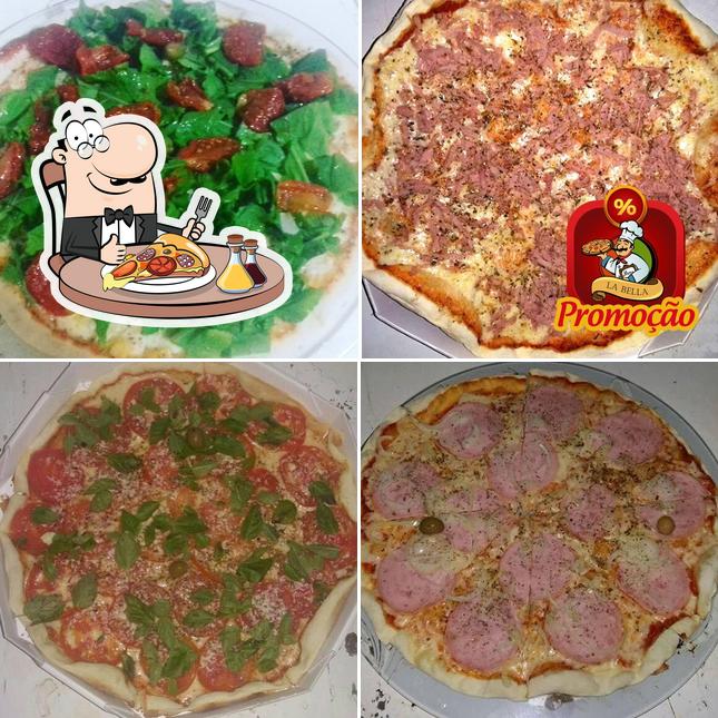 Experimente pizza no La Bella Pizza Lasanha e Parmegiana