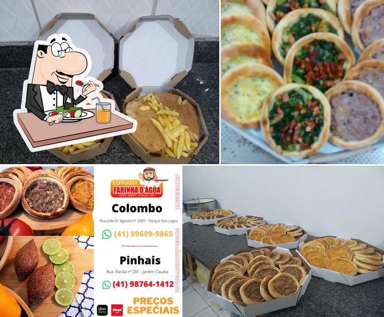 Platos en Esfiharia Farinha D'Água