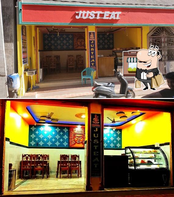The exterior of Just eat ( Tiffin & fastfood )