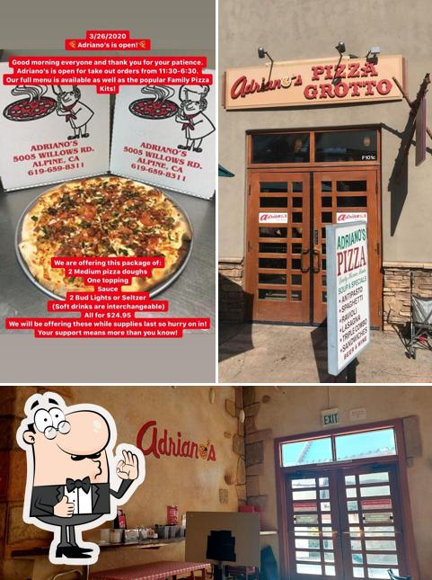 Adriano S Pizza Grotto In Alpine Restaurant Menu And Reviews