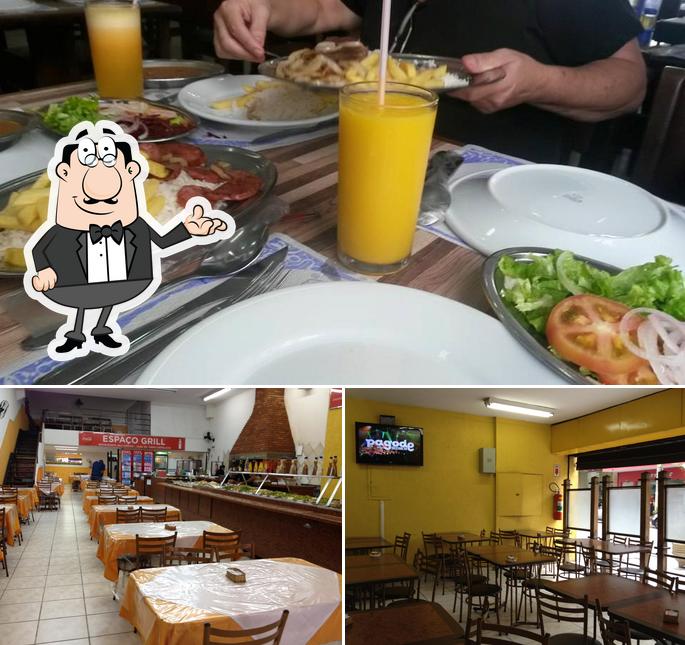 Esta é a imagem apresentando interior e bebida no Espaço Grill