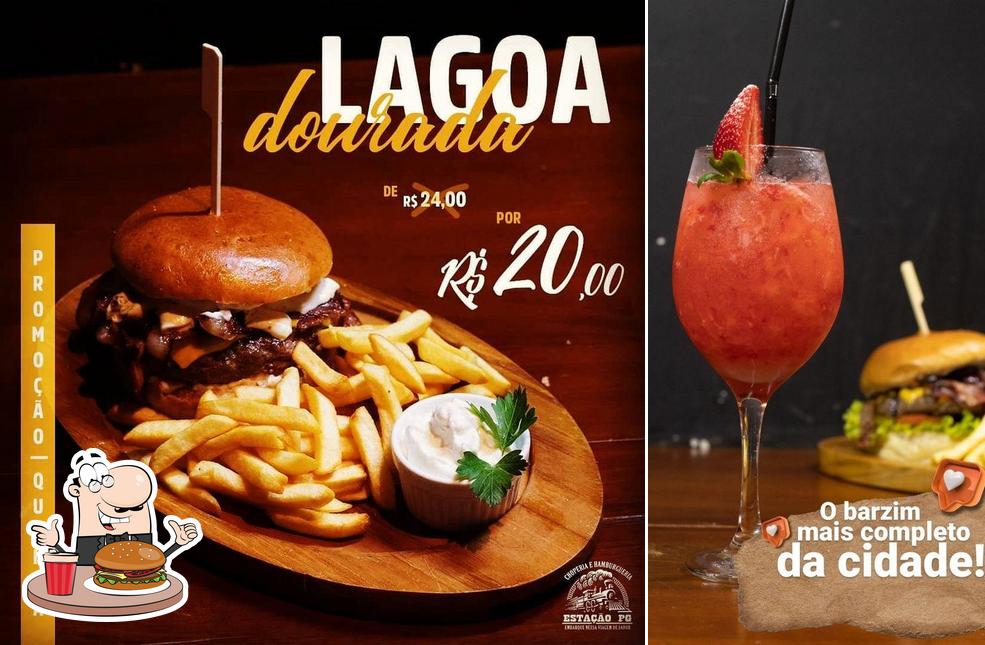 Consiga um hambúrguer no Estação PG Gastrobar - Choperia e Hamburgueria