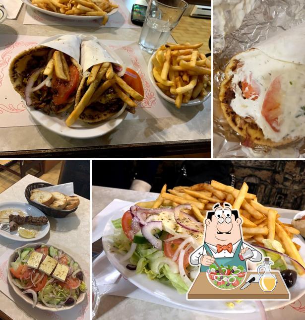 Salade grecque à Fameux Gyros Elatos