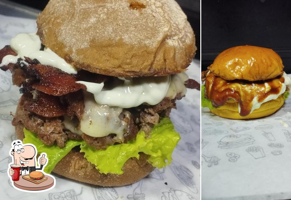 Delicie-se com um hambúrguer no BurgerPlateArt