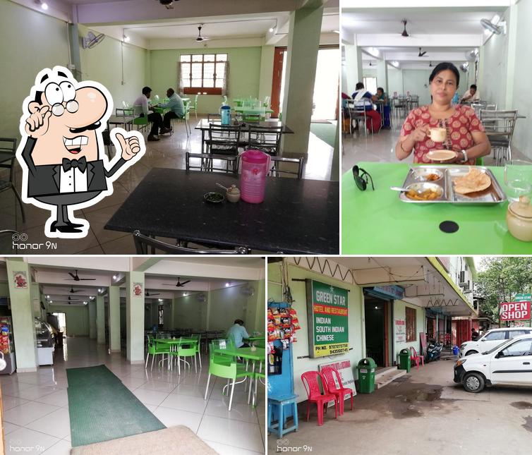 The interior of Green Star Hotel & Restaurant