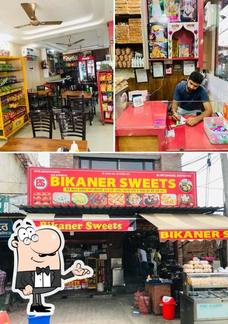 Bikaner Sweet shop is distinguished by interior and exterior