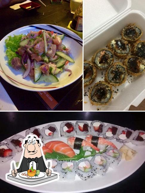 Comida em Mirai Sushi