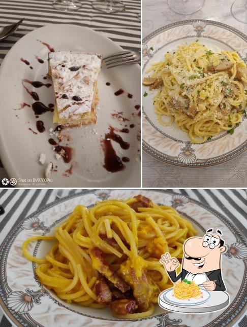 Spaghetti alla carbonara al Ristorante Valle Del Giovenco