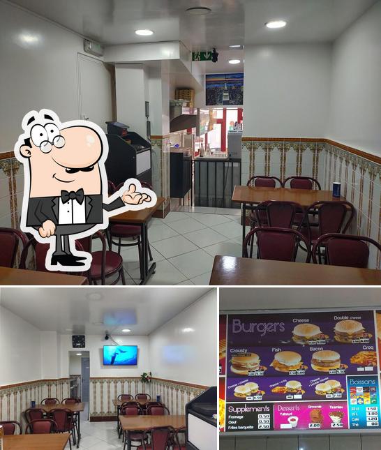 Voici la photo affichant la intérieur et burger sur Resto Les 126