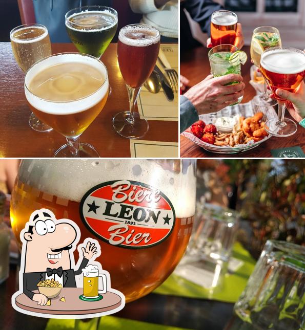 Vous pouvez prendre un verre de bière blonde ou brune