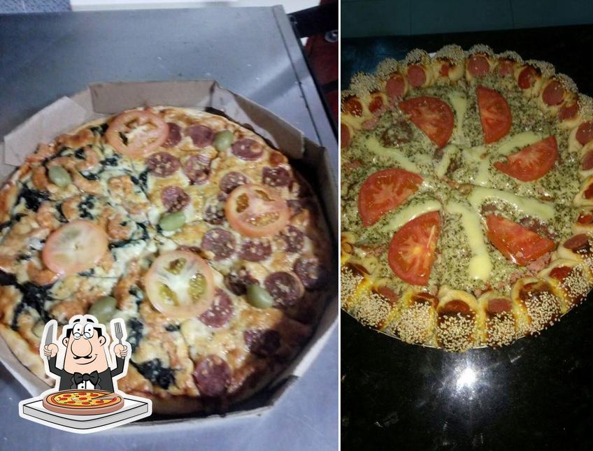 Escolha pizza no Futburguer Delivery