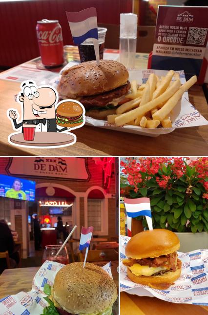 Peça um hambúrguer no De Dam - Bar & Burger