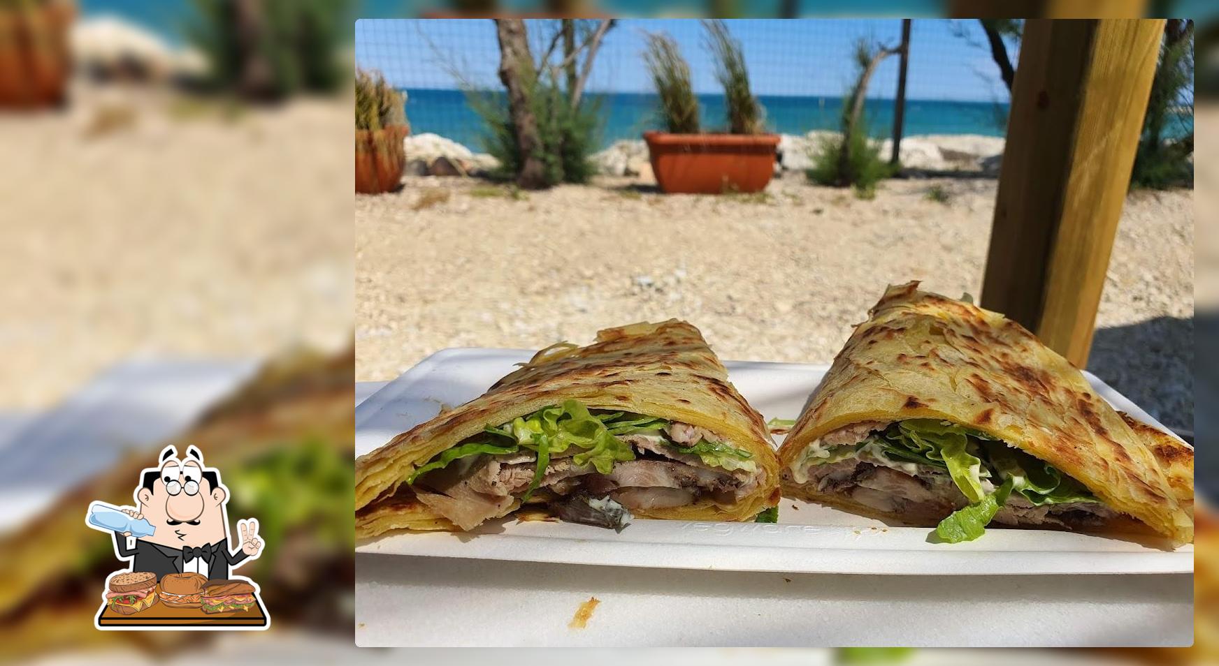 Beach food truck sul mare