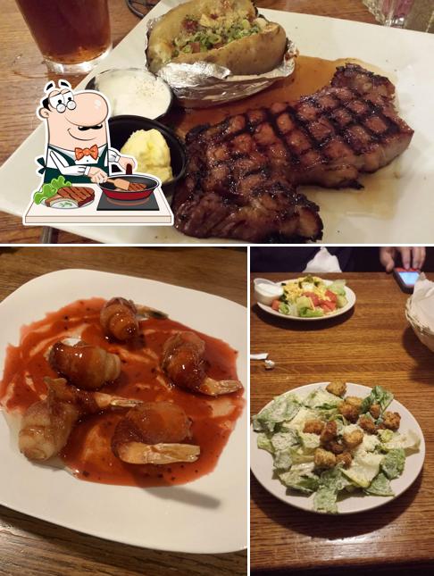 Try out meat dishes at Olympia Steak & Seafood