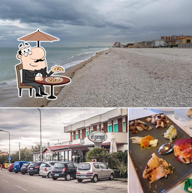 Puoi goderti l'aria fresca da seduto all'esterno di El Garagol