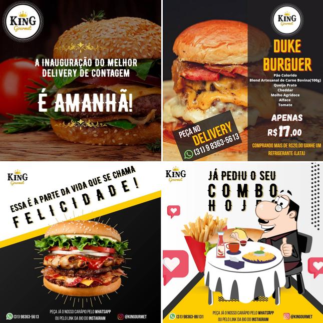 Hambúrguer em King Gourmet