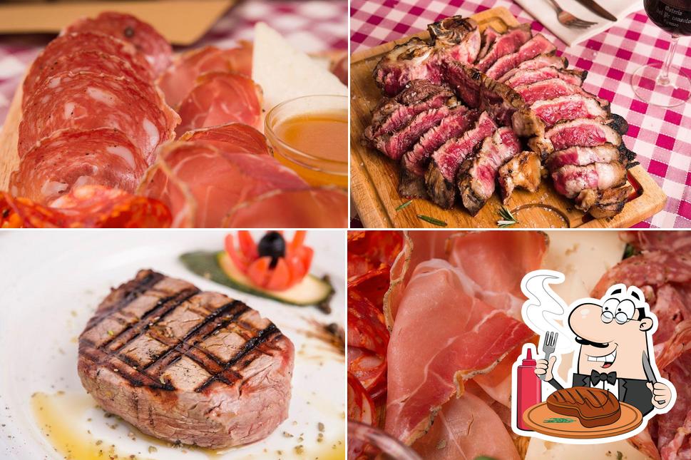 Choisissez des plats à base de viande à Osteria del Proconsolo