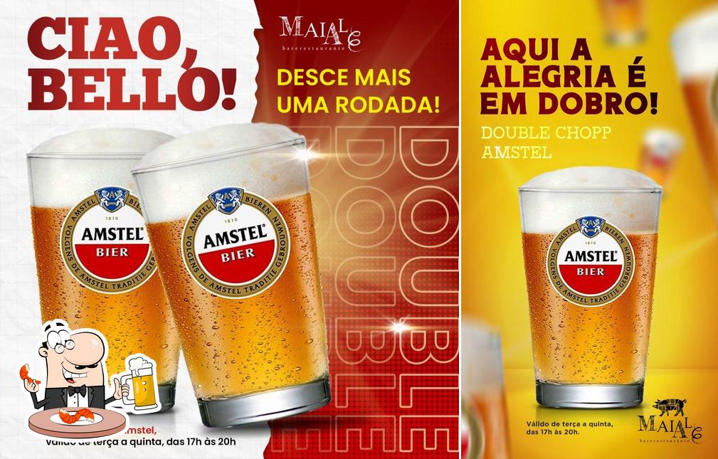 Você pode tomar um copo de cerveja leve ou escura