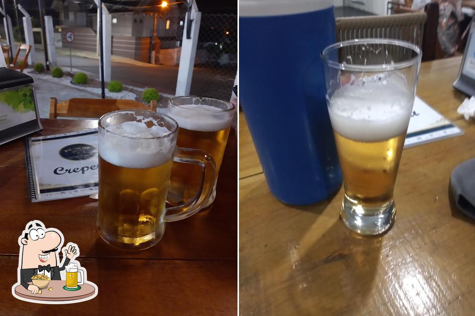 Creperia Pit Stop - Crepes, Porções e Lanches em Ponta Grossa serve uma opção de cervejas