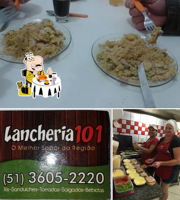 Comida em Lancheria 101 Torres