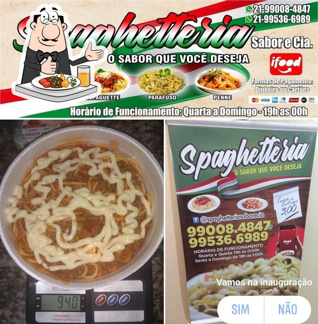 Comida em Spaghetteria Sabor e Cia