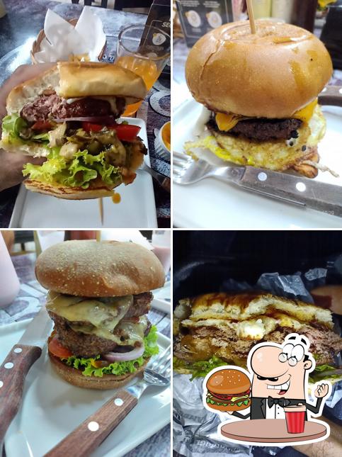Delicie-se com um hambúrguer no Fire Burger