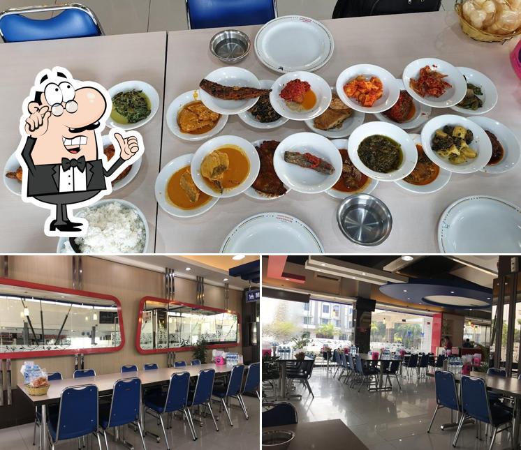 The photo of RM Sederhana’s interior and food