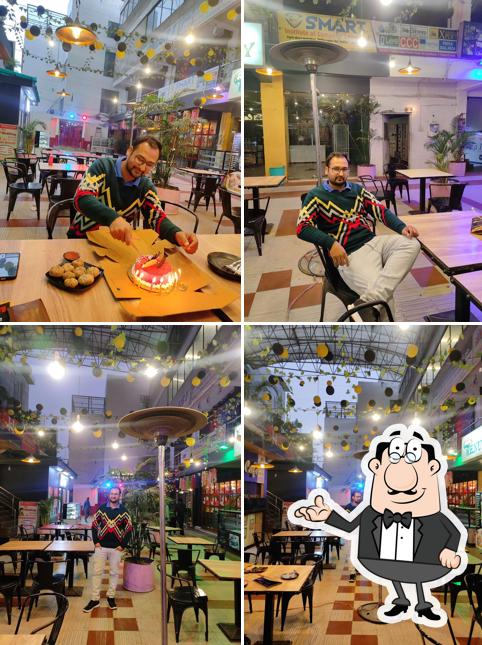 Take a seat at one of the tables at Fuel fit cafe