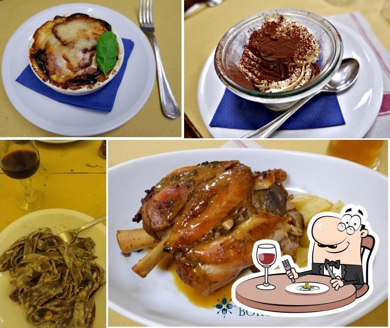 Platti al Osteria Del Borgo