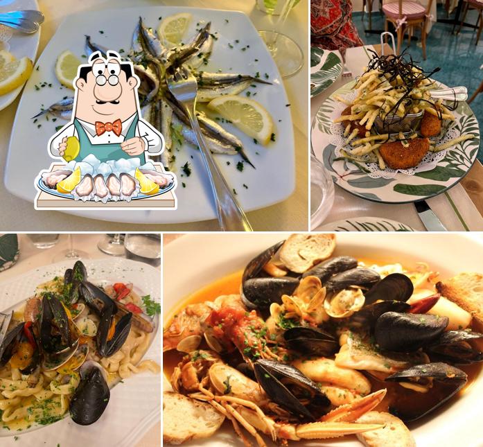 La capannina ristorante offers a range of seafood meals