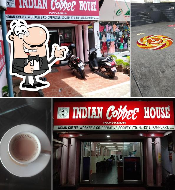 See this picture of Indian Coffee House