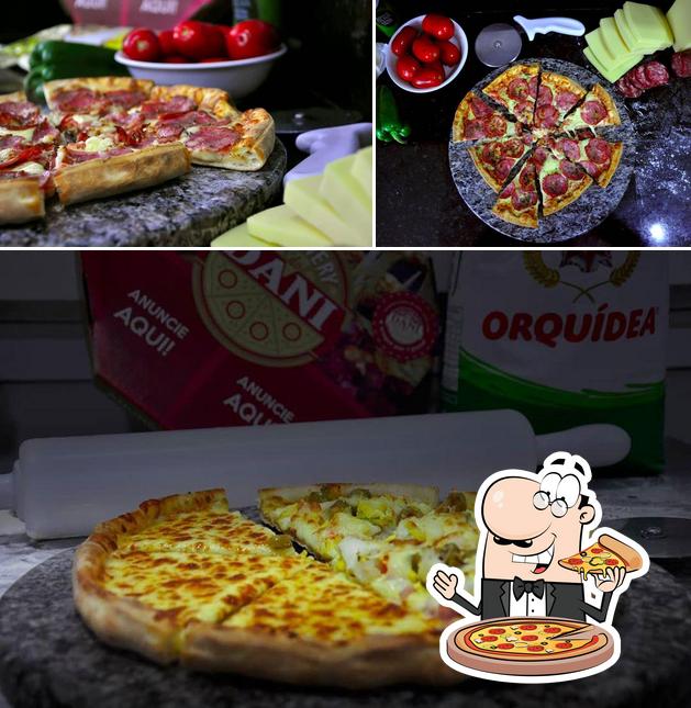 Consiga diferentes tipos de pizza