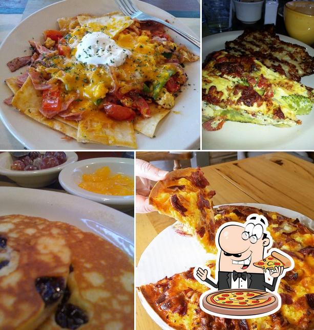 Pick pizza at Pilora's Cafe