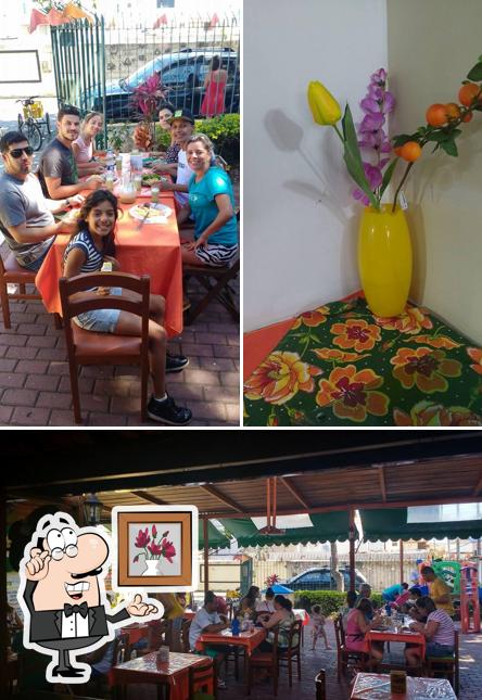 O interior do Restaurante Braseiro Carioca