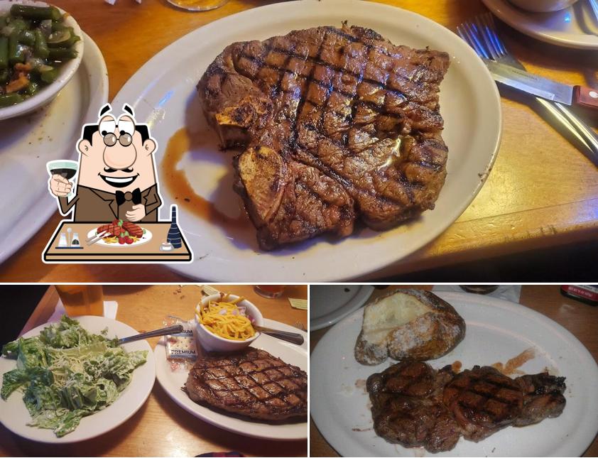 Texas Roadhouse provides meat dishes