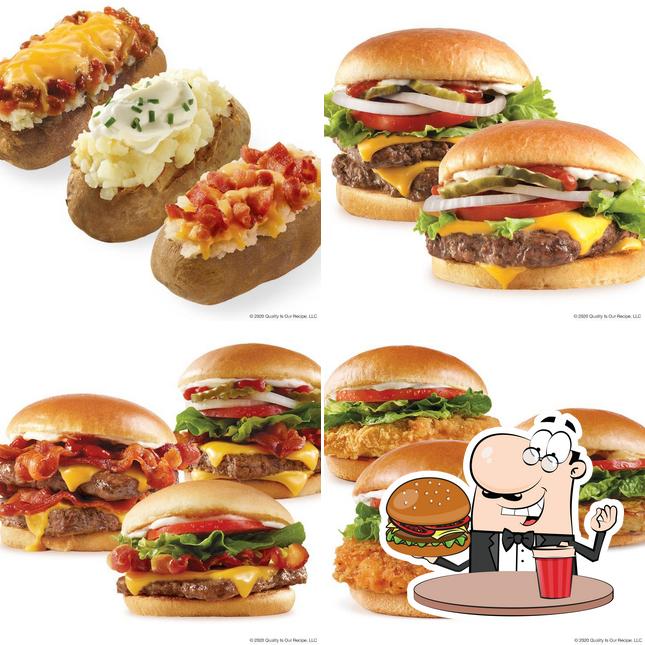Get a burger at Wendy's