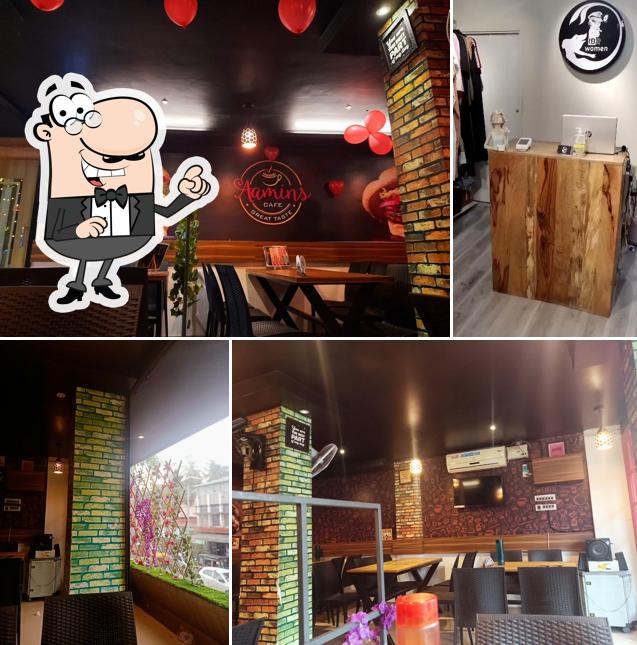 The interior of AAMINS CAFE