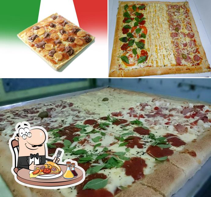 Peça diferentes variedades de pizza