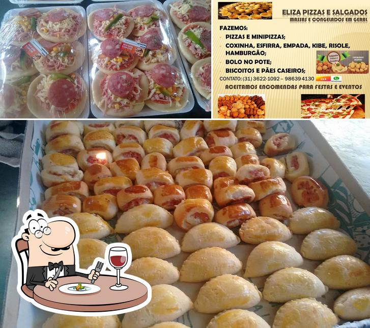 Comida em ELIZA Pizzas e Salgados