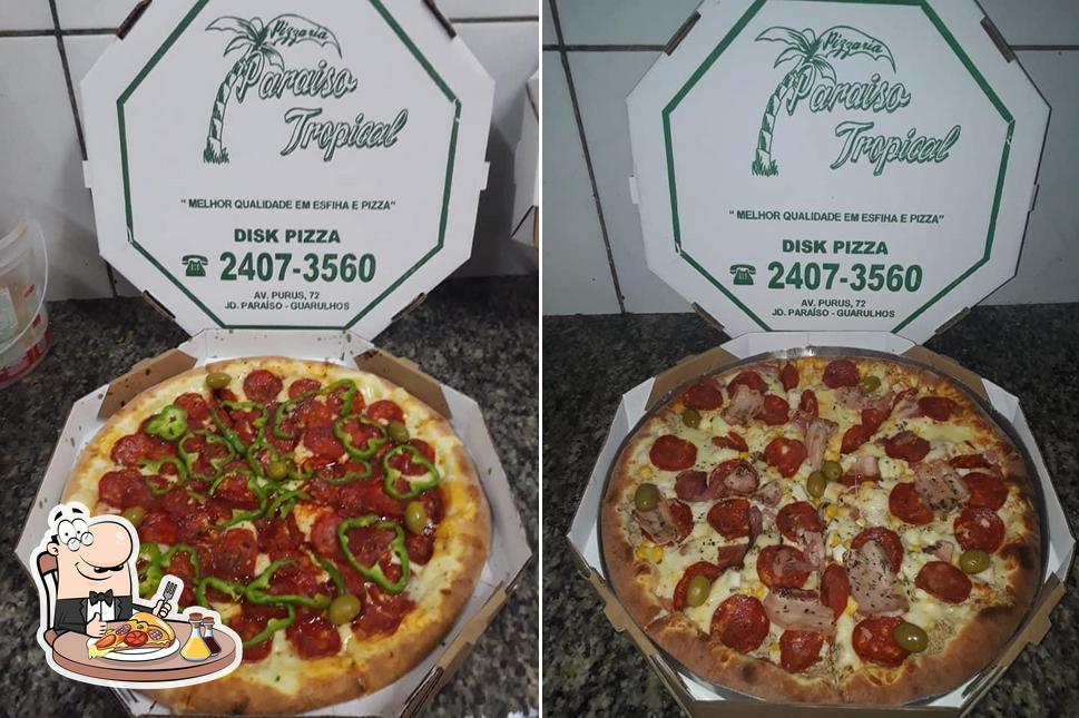 Peça diversos tipos de pizza