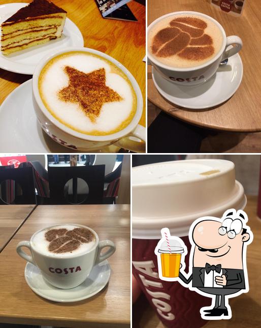 "Costa Coffee" предоставляет гостям широкий ассортимент напитков