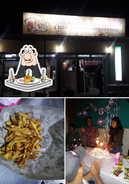 Take a look at the photo showing food and interior at El Mariachi Loco