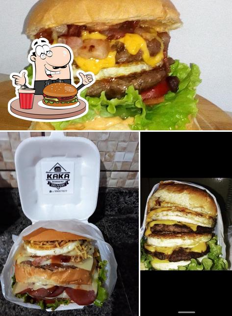 Peça um hambúrguer no Kaká Burger's