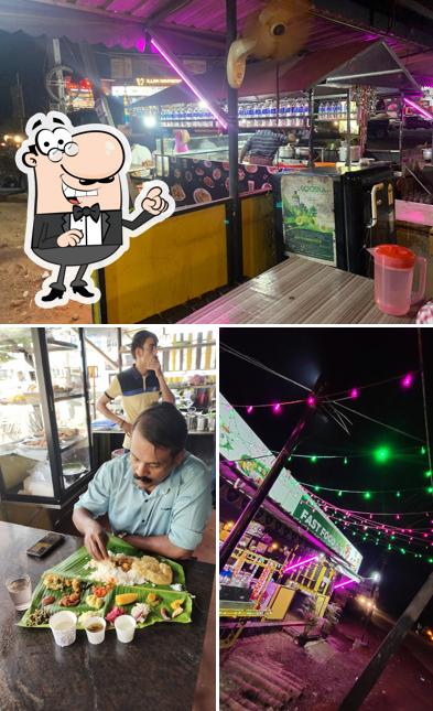 Among different things one can find exterior and food at Oottupura Restaurant