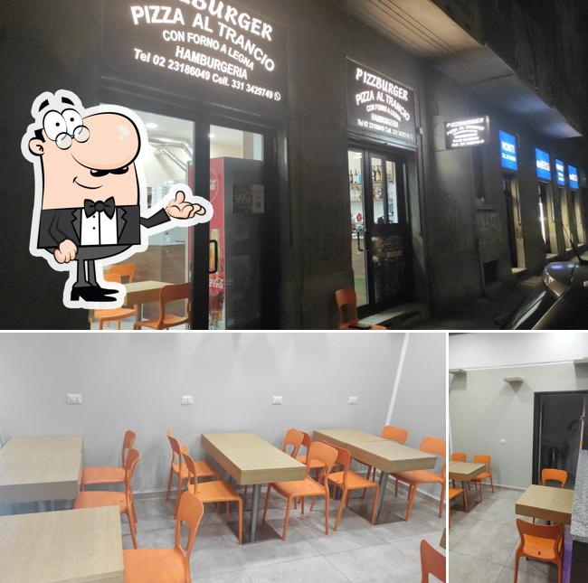 Gli interni di Pizzburger